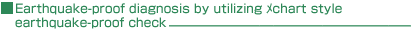 Earthquake-proof diagnosis by utilizing メchart style earthquake-proof check